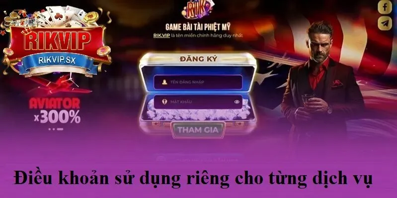 dieu khoan su dung rieng cho tung dich vu Điều khoản sử dụng riêng cho từng dịch vụ